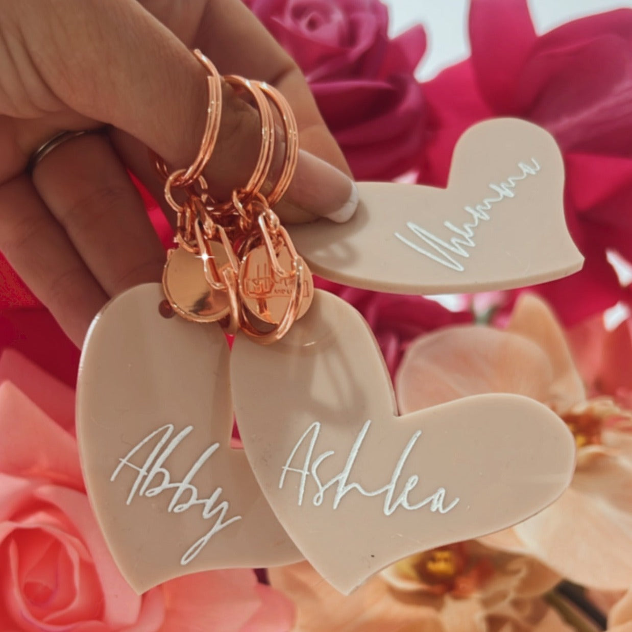 Heart Acrylic Keyring