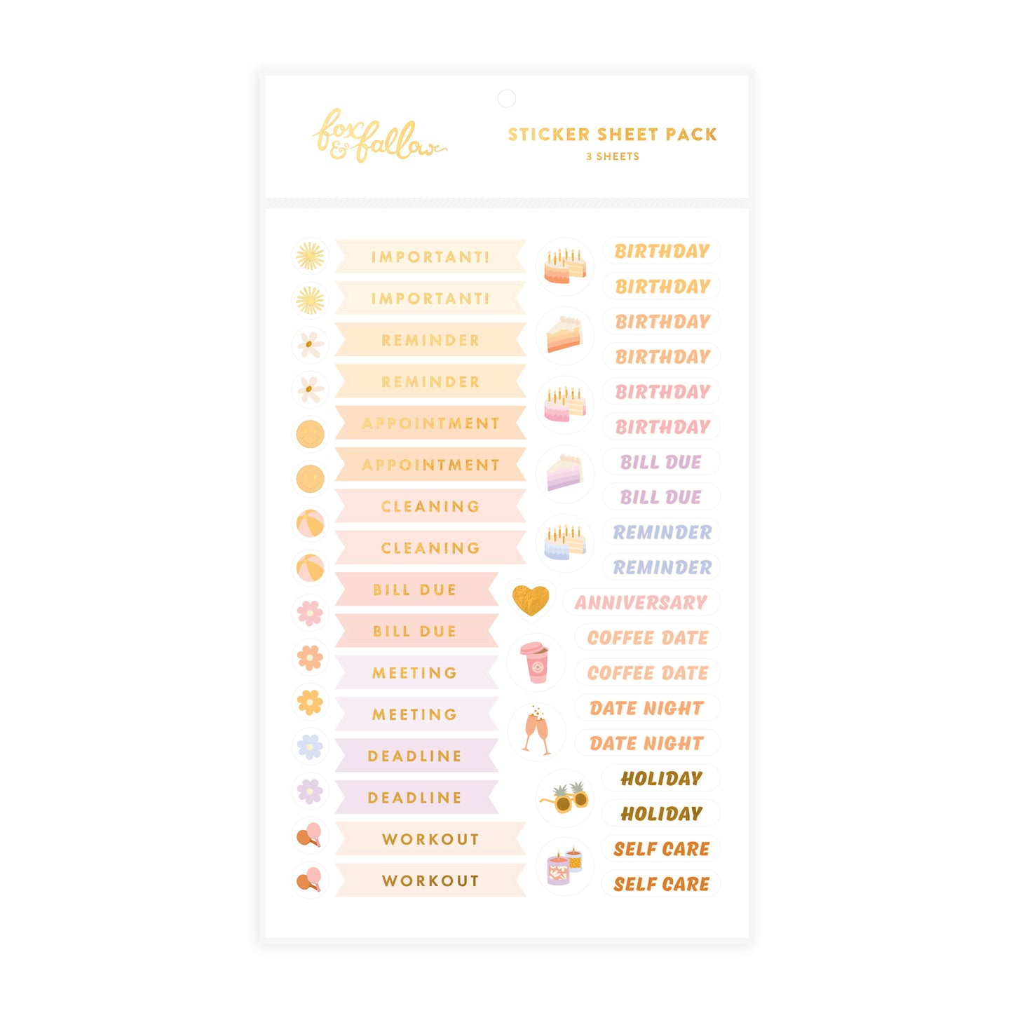 Planner Sticker Set