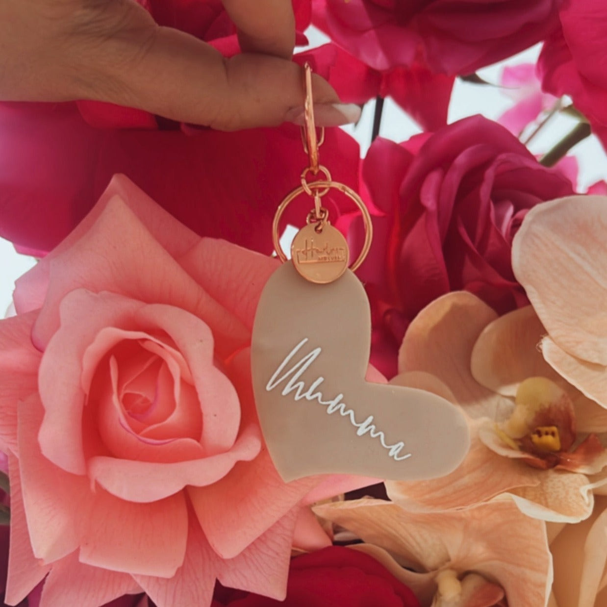Heart Acrylic Keyring