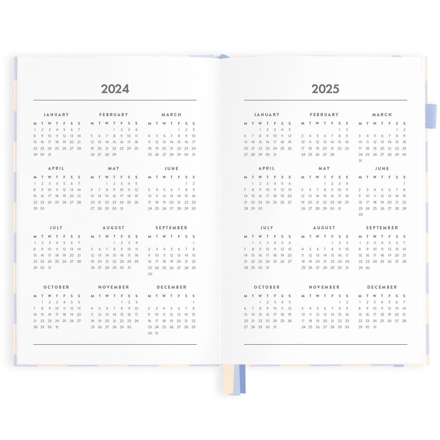 2024 A5 Blue Check Diary