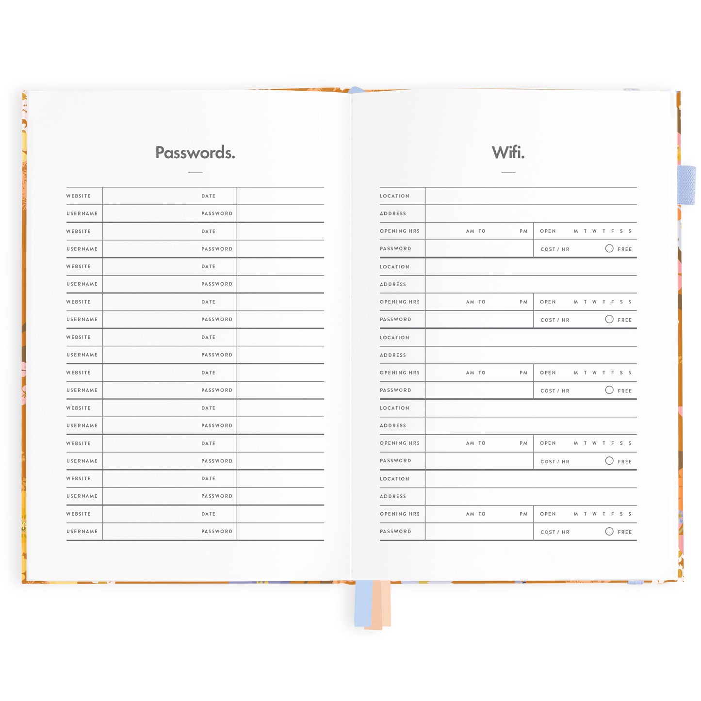 2024 A5 Botanika Rust Diary