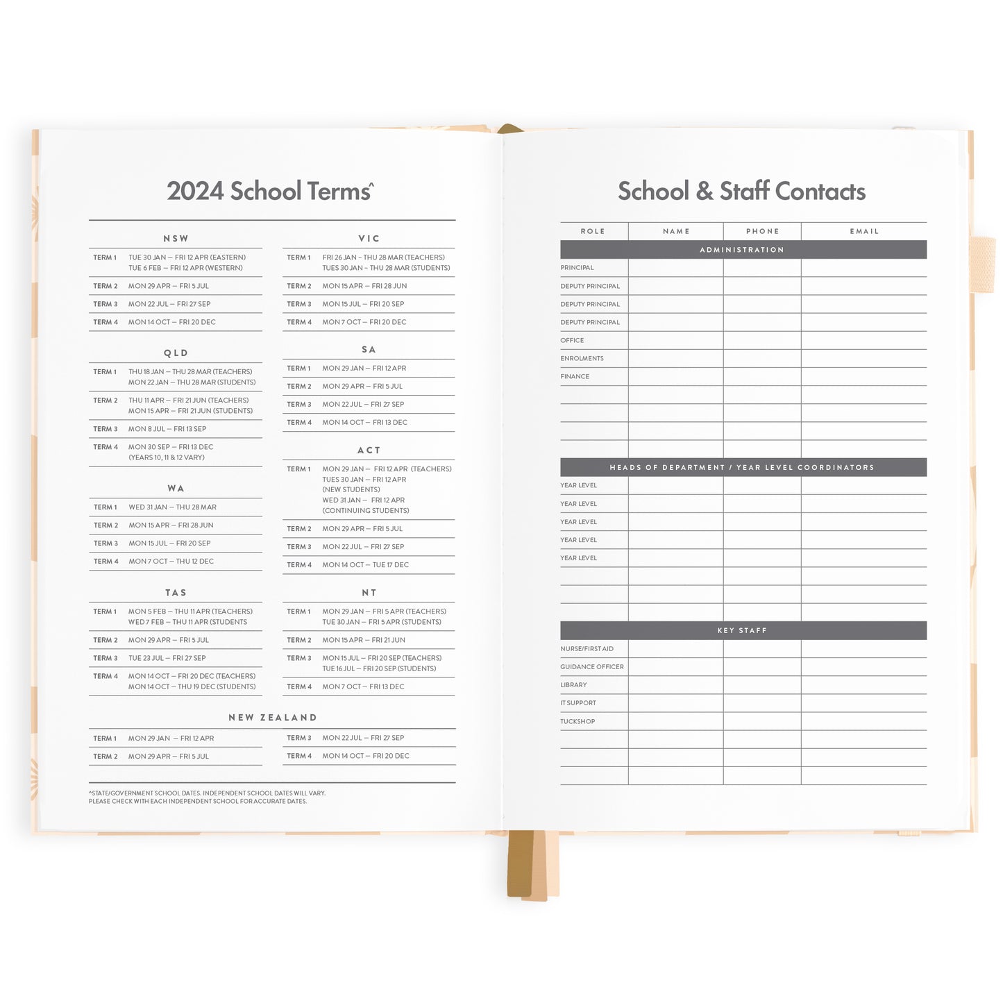 2024 A5 Teacher Planner