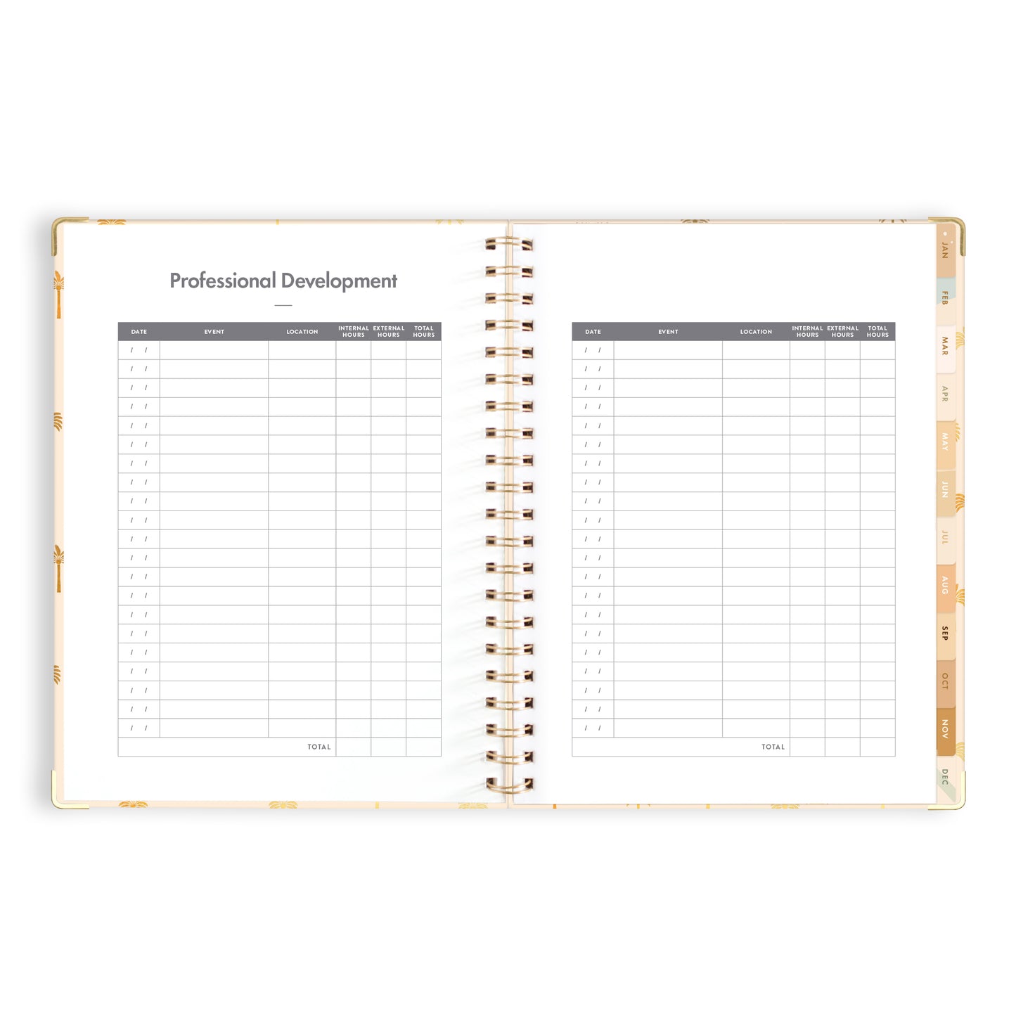 2024 A4 Teacher Planner- Tiny Palms