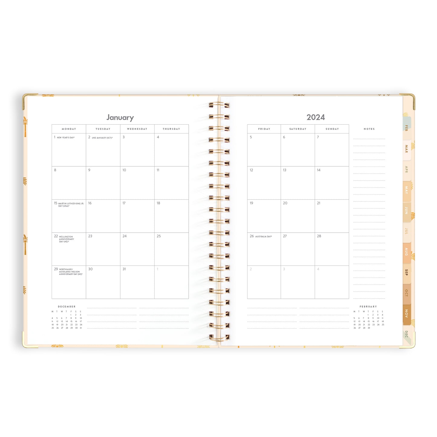 2024 A4 Teacher Planner- Tiny Palms