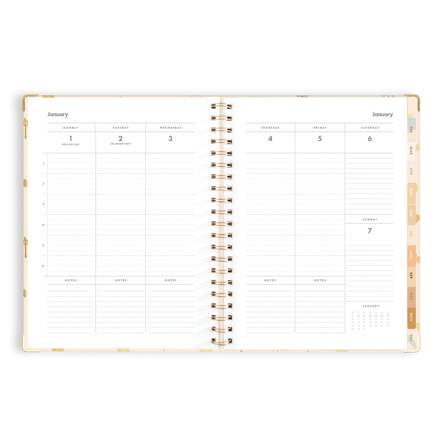 2024 A4 Teacher Planner- Tiny Palms