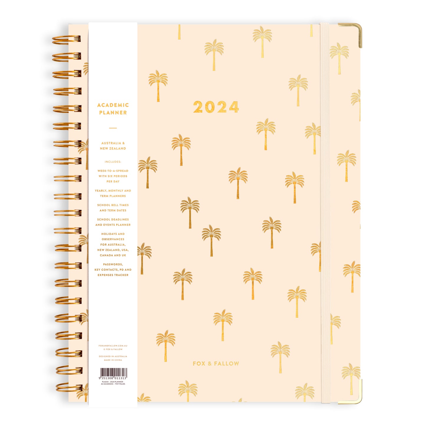 2024 A4 Teacher Planner- Tiny Palms