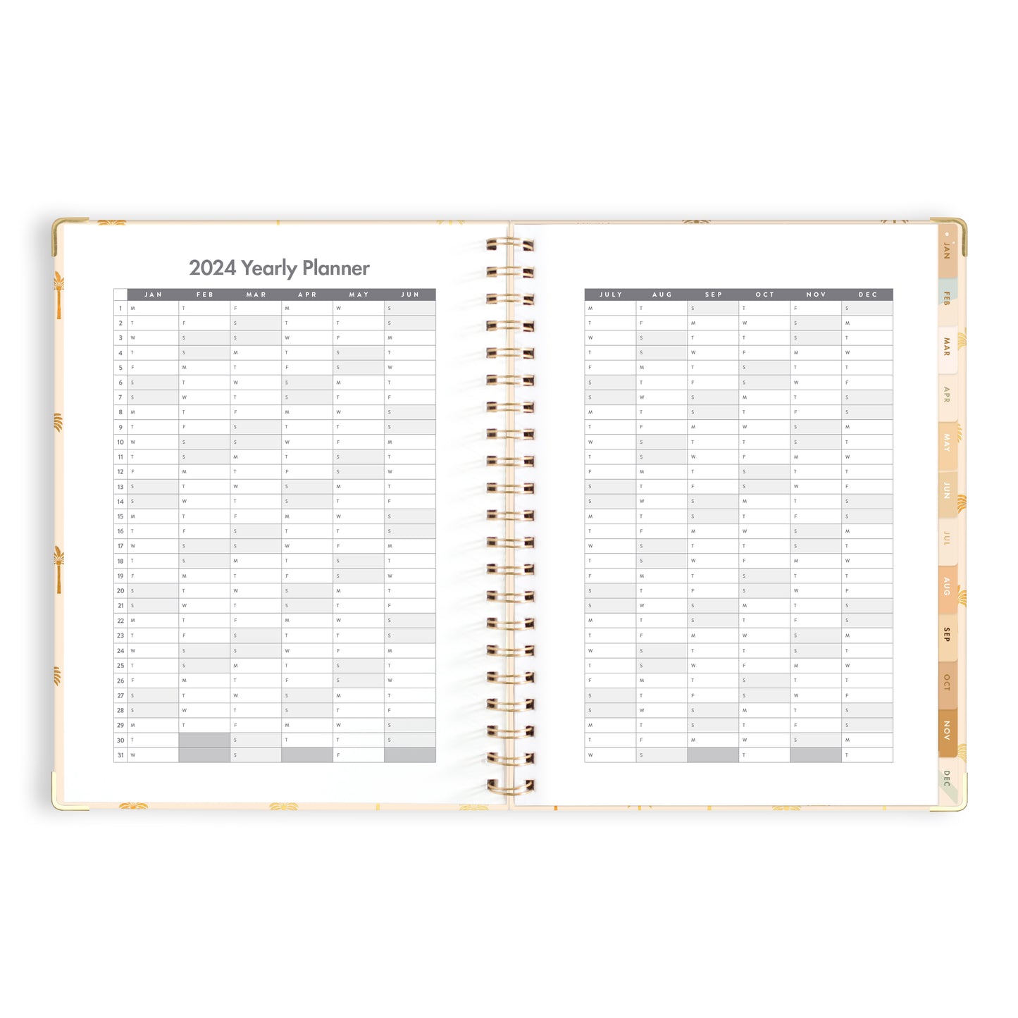 2024 A4 Teacher Planner- Tiny Palms