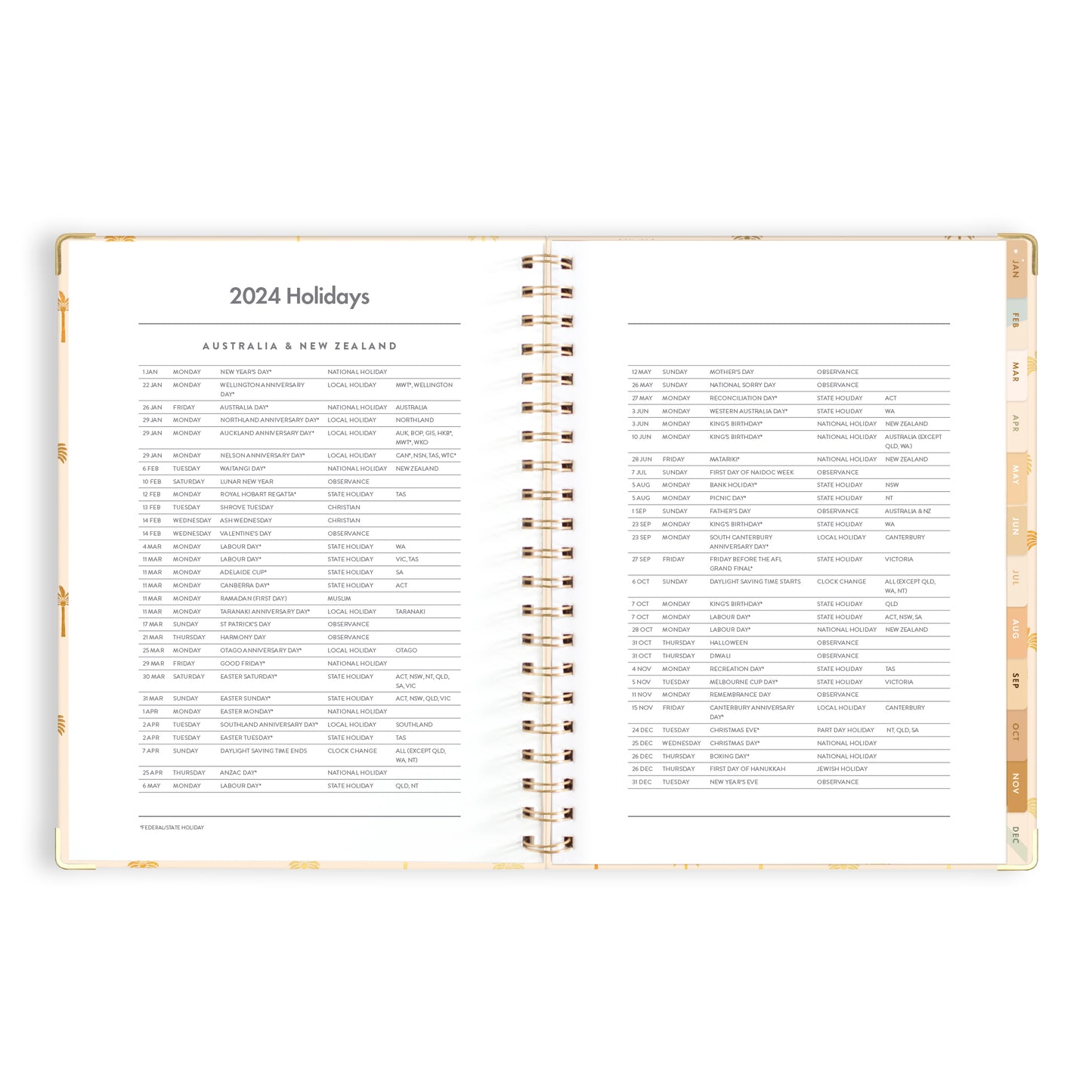 2024 A4 Teacher Planner- Tiny Palms