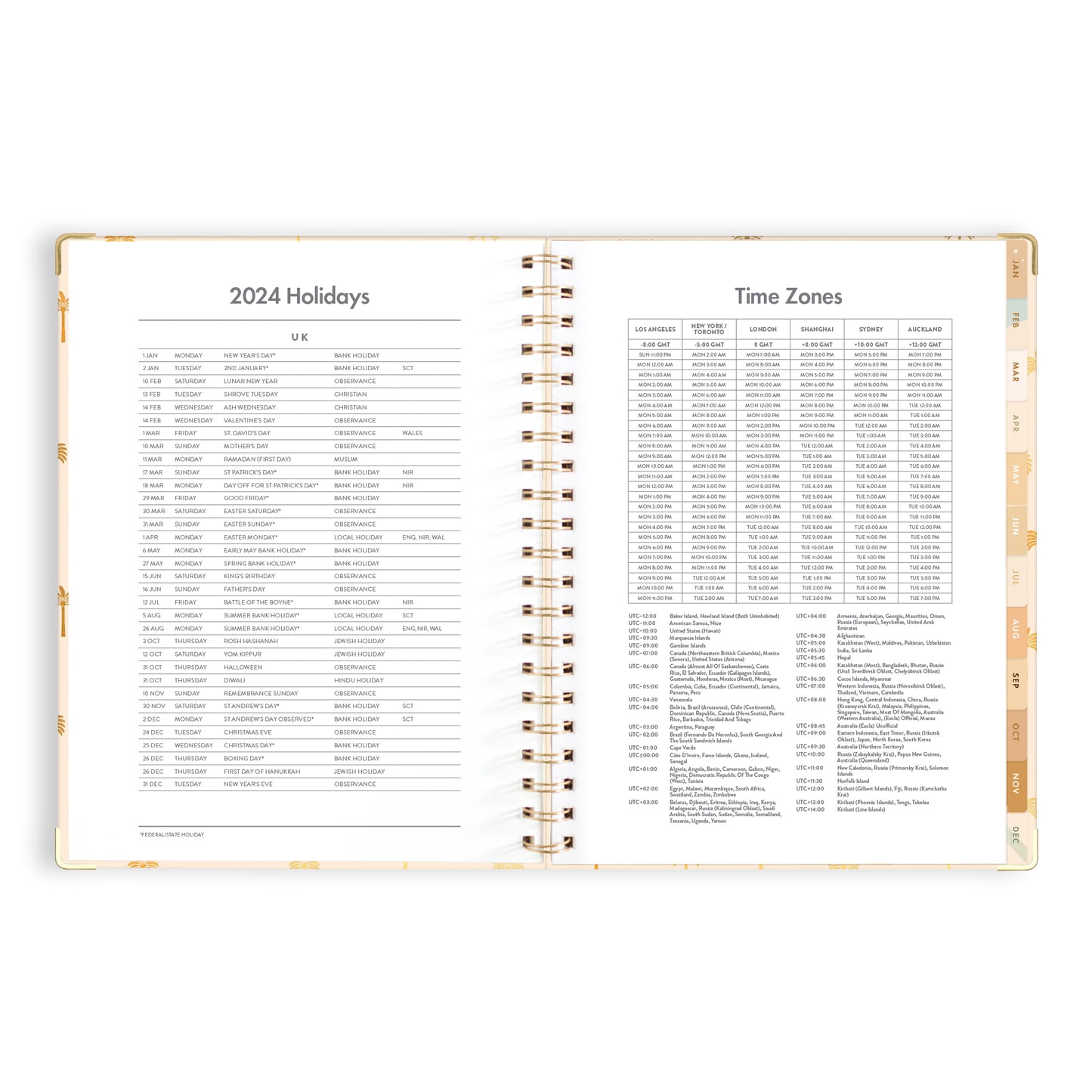 2024 A4 Teacher Planner- Tiny Palms