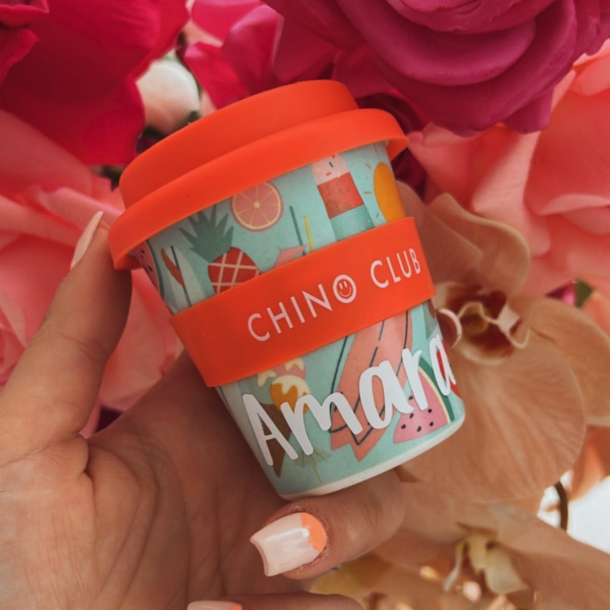 Personalised SUMMER VIBES Baby Chino Keep Cup