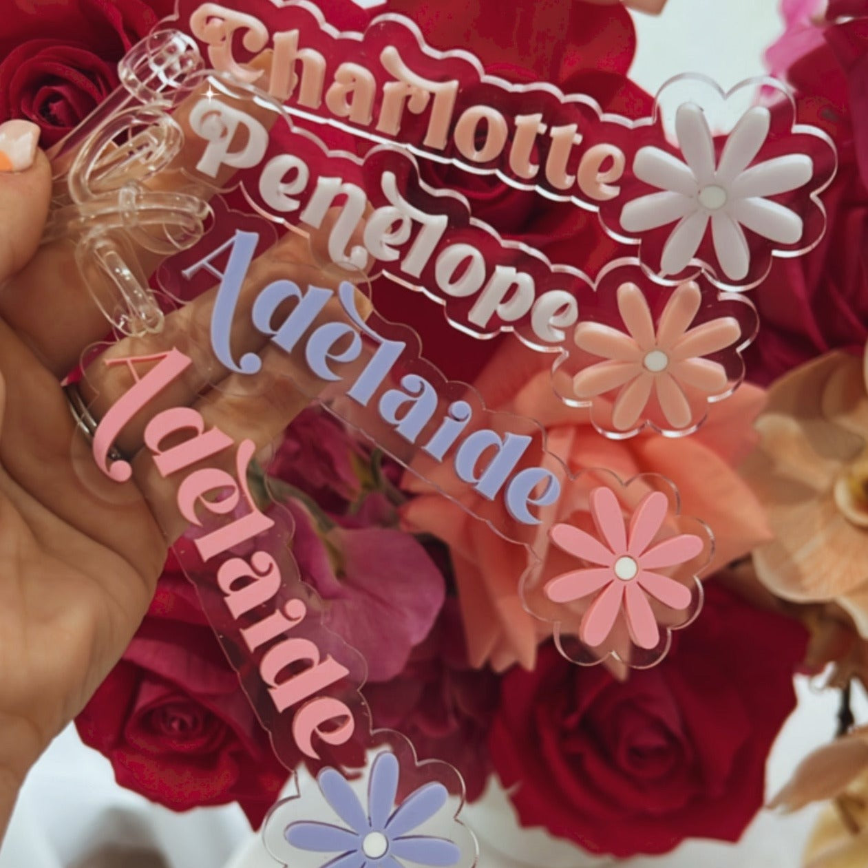 Flower Power Keyring