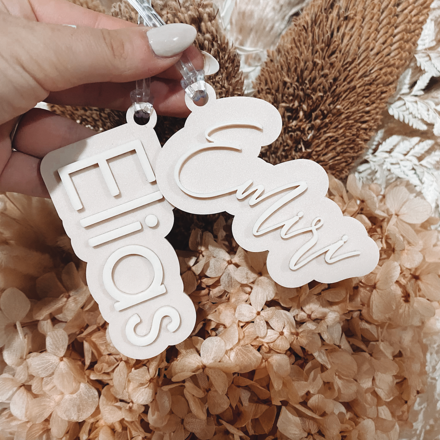 Acrylic Keyring- Script