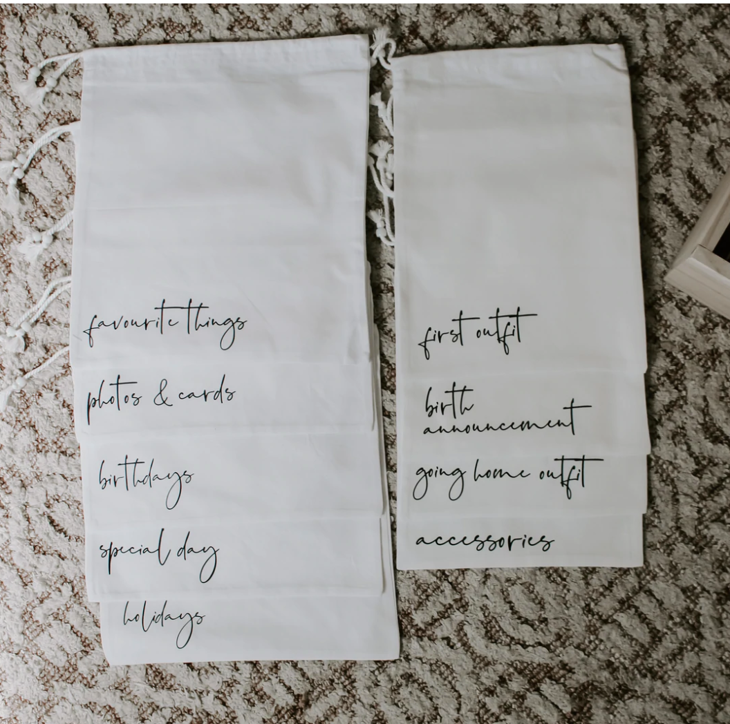Keepsake Organiser Bags (hospital bag add on set)