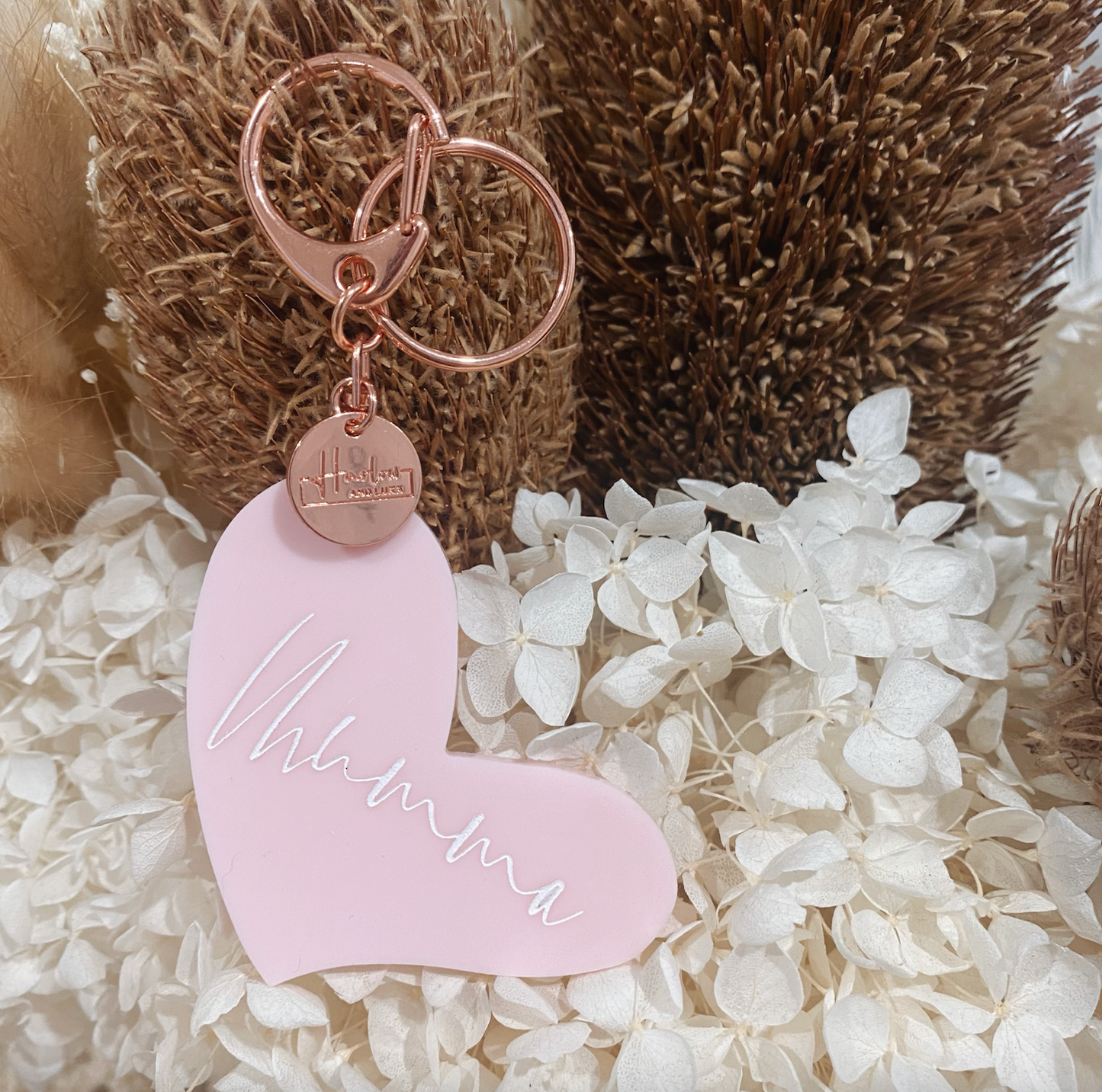 Heart Acrylic Keyring
