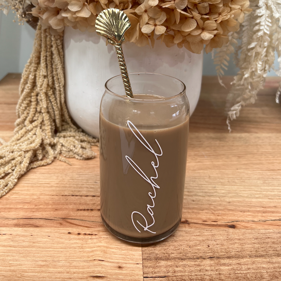 Cute AF Glass Tumbler