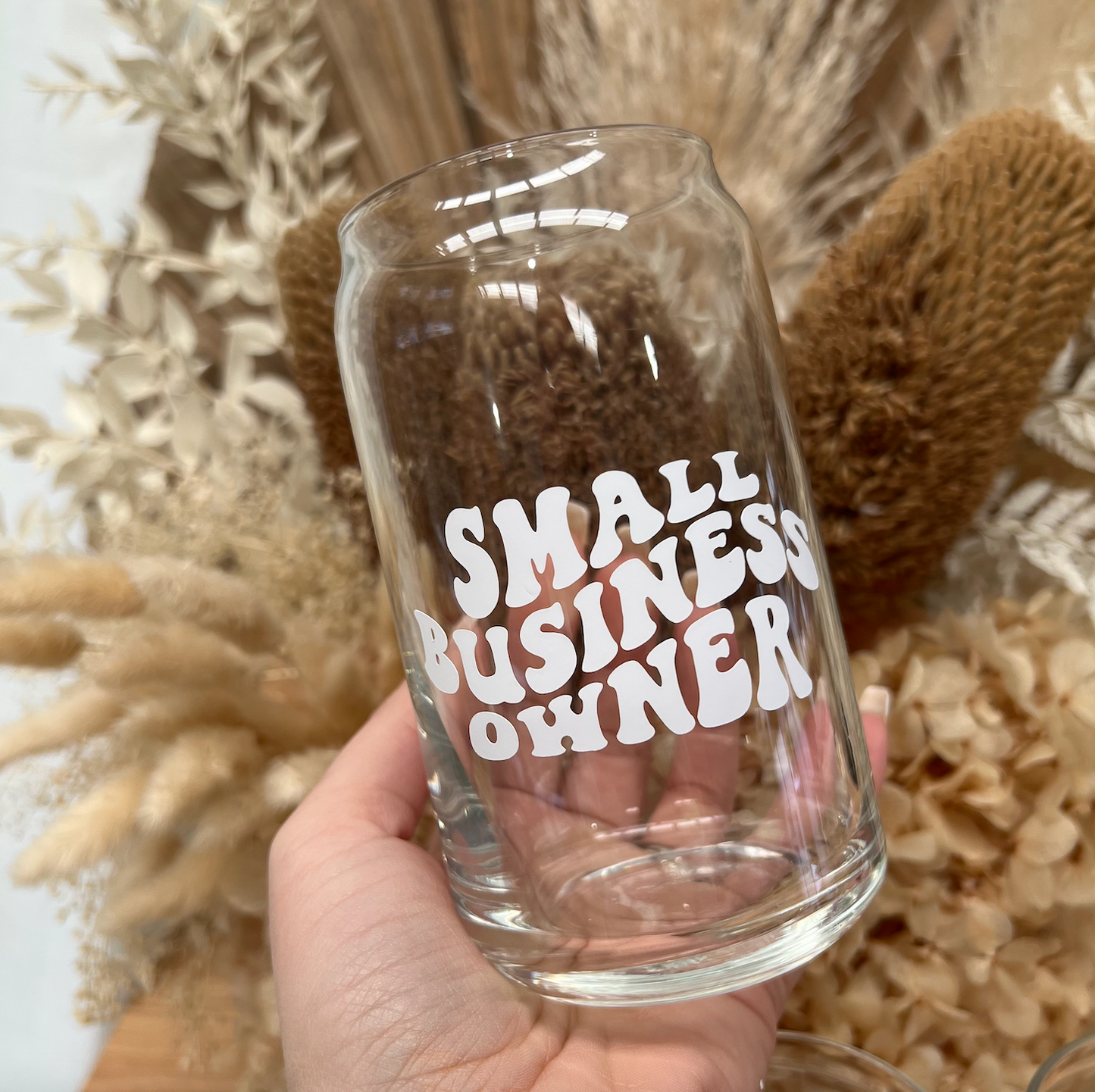 Cute AF Glass Tumbler
