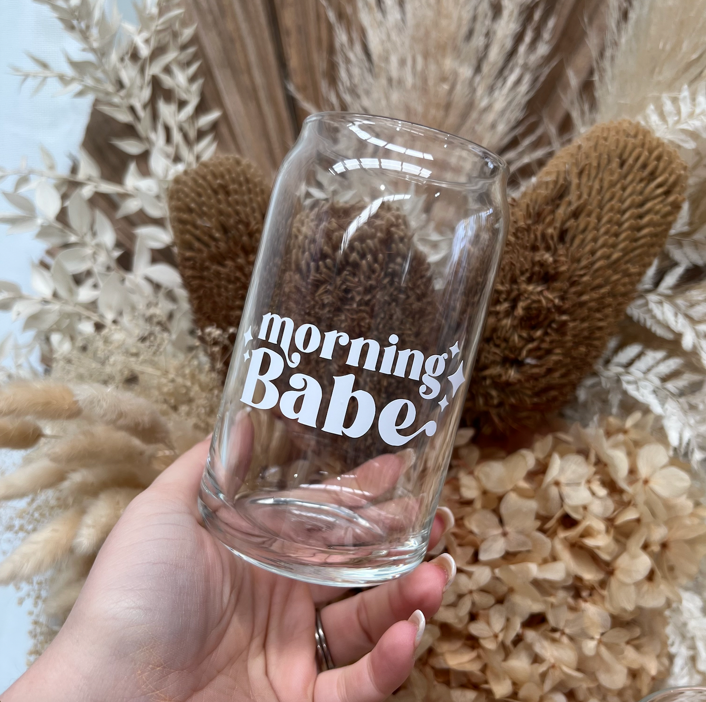 Cute AF Glass Tumbler