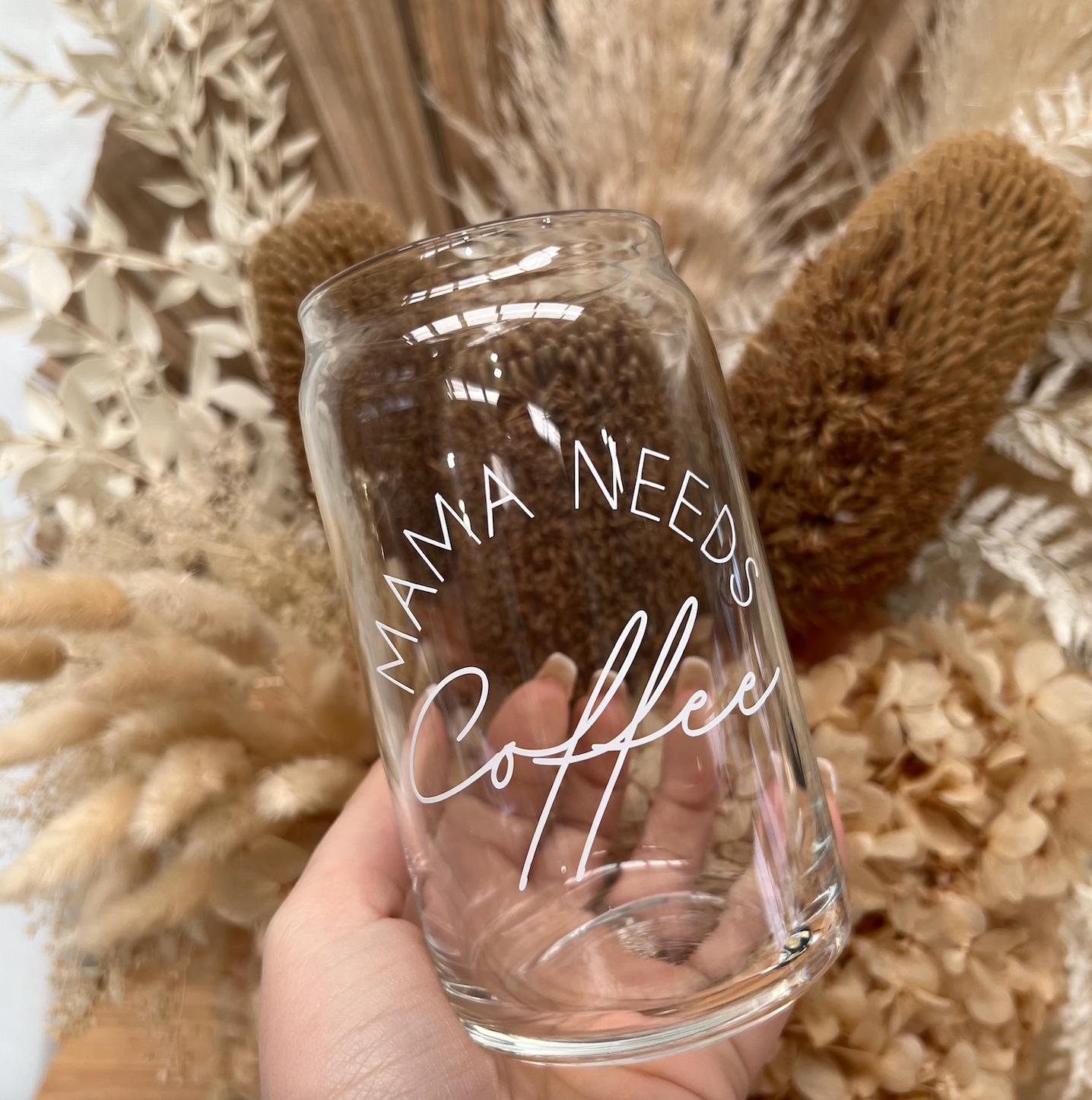 Cute AF Glass Tumbler