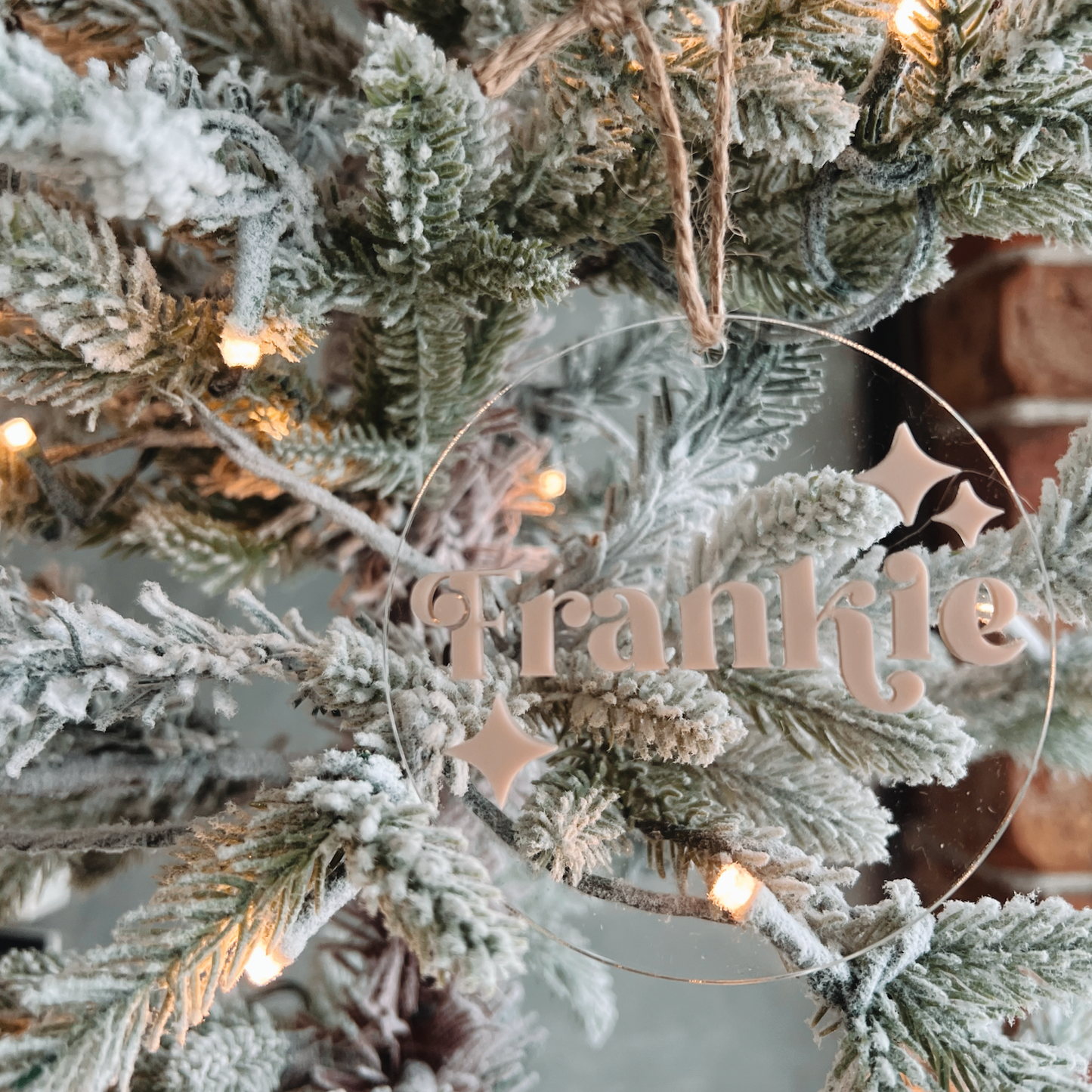 Wanderlust Round Christmas Ornament