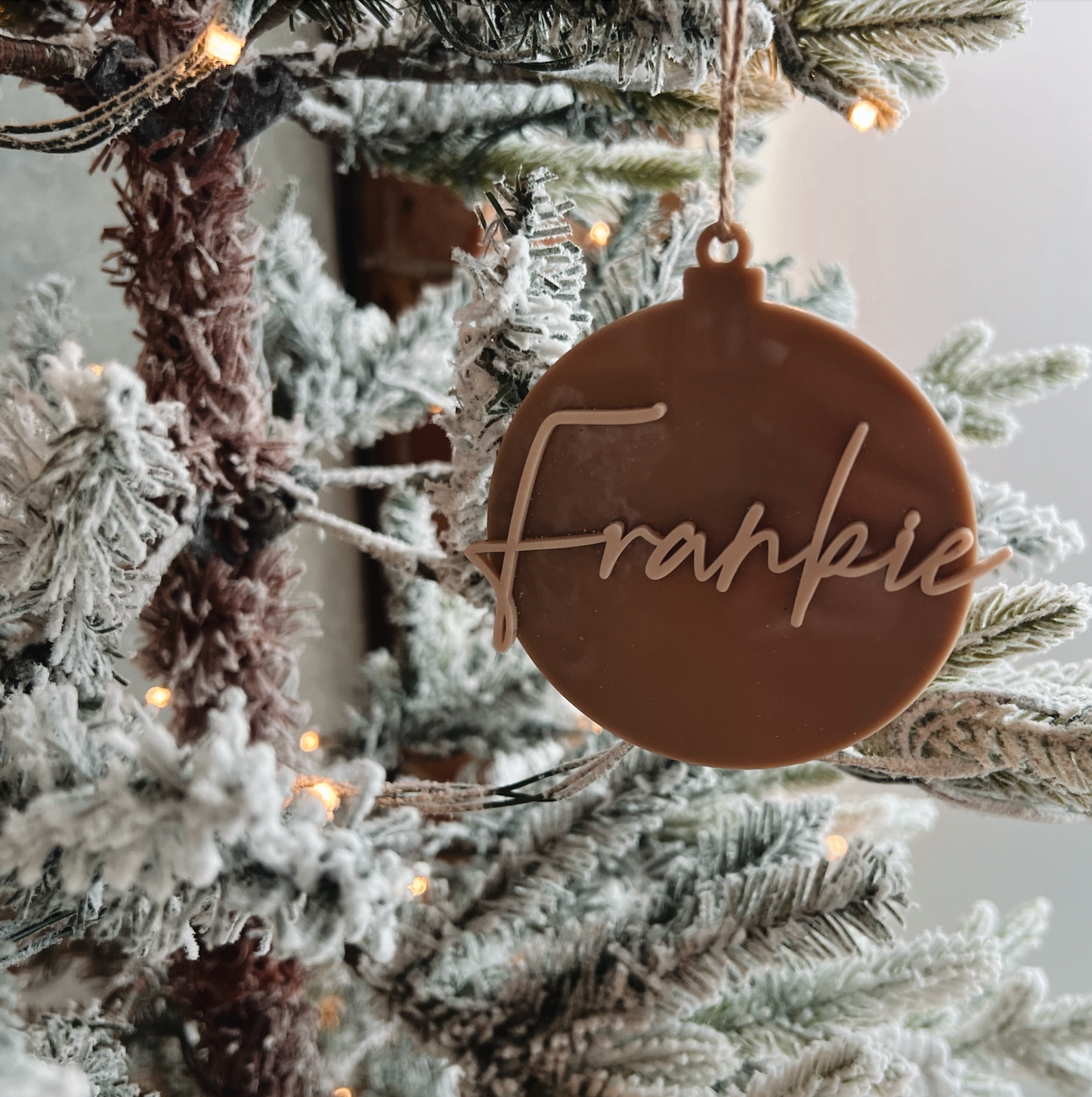 Double Acrylic Christmas Ornament