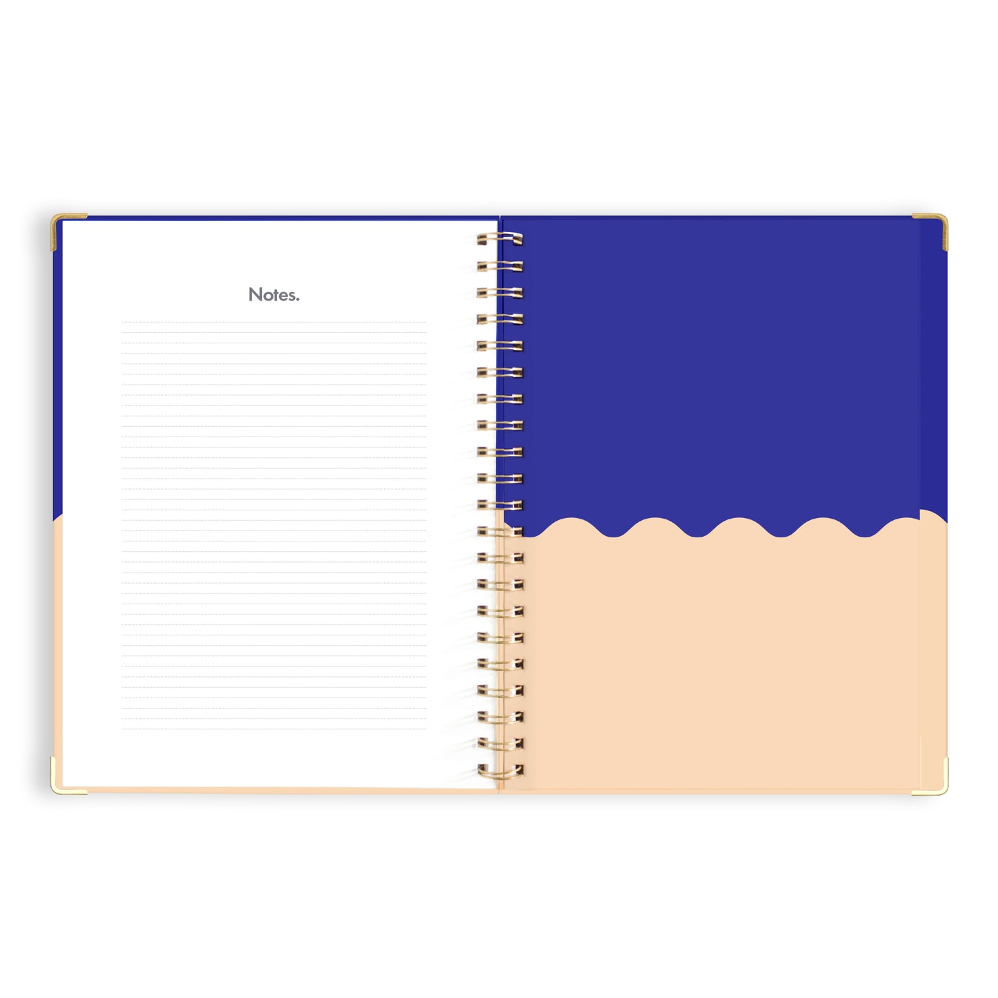 Personalised 2025 A4 Academic Vertical Planner - Cobalt Ripple