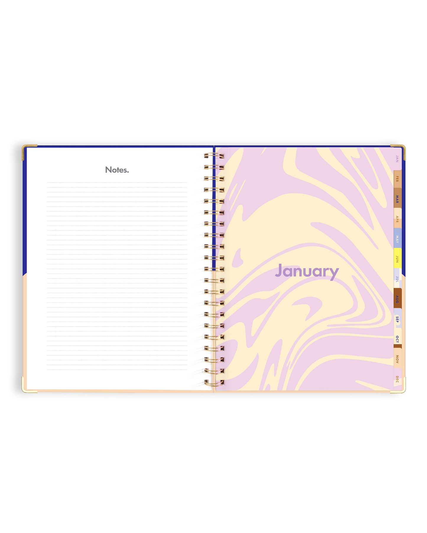 Personalised 2025 A4 Academic Vertical Planner - Cobalt Ripple