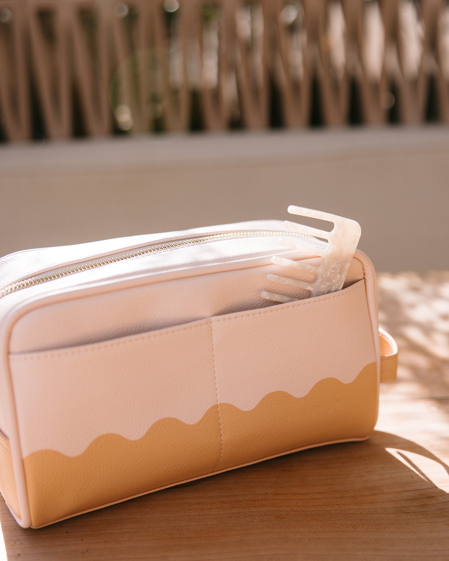 Personalised Caramel Ripple Cosmetic - Wash Bag