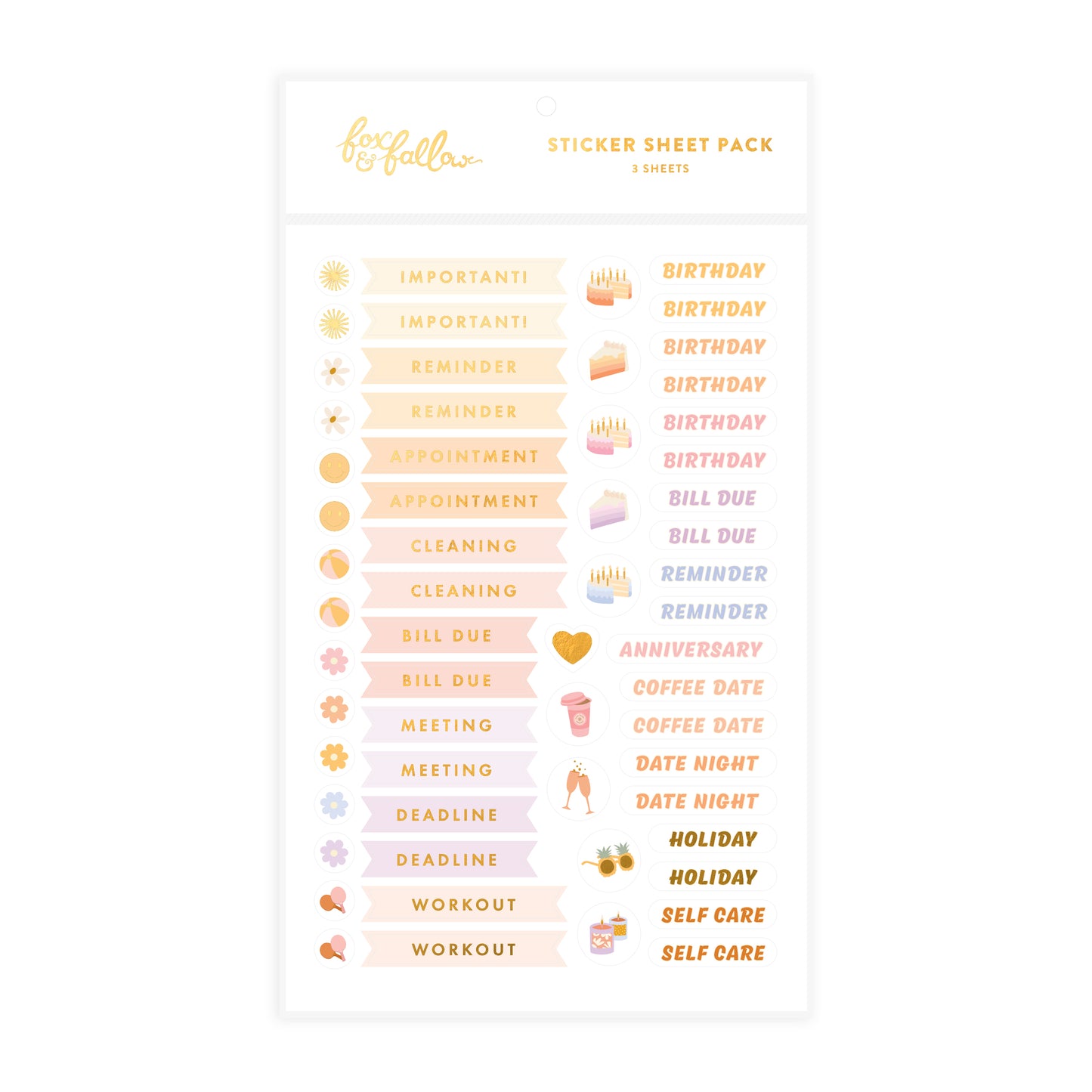 Planner Sticker Set