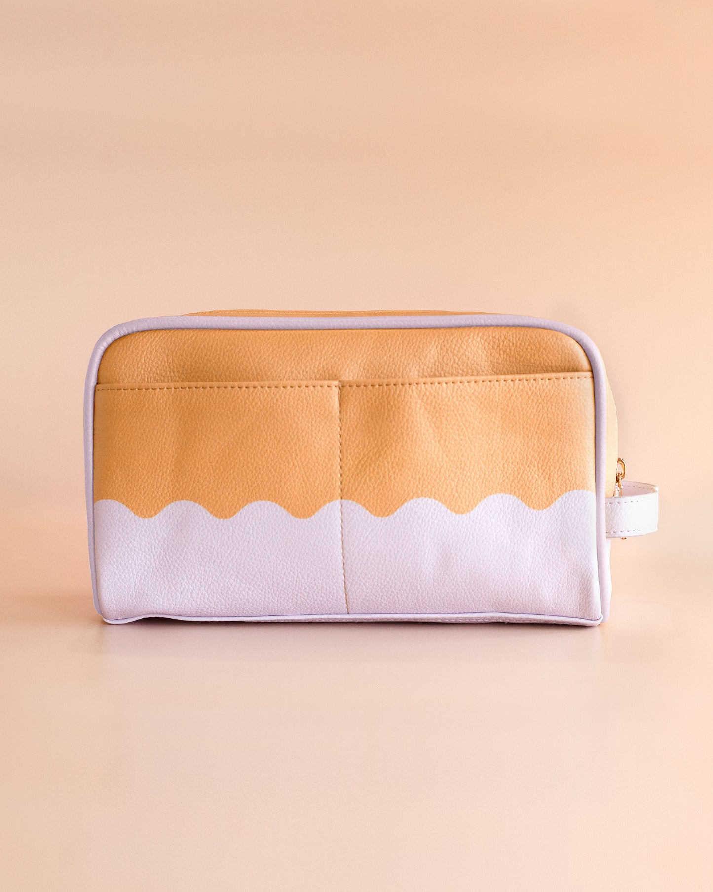 Personalised Lilac Ripple Cosmetic - Wash Bag