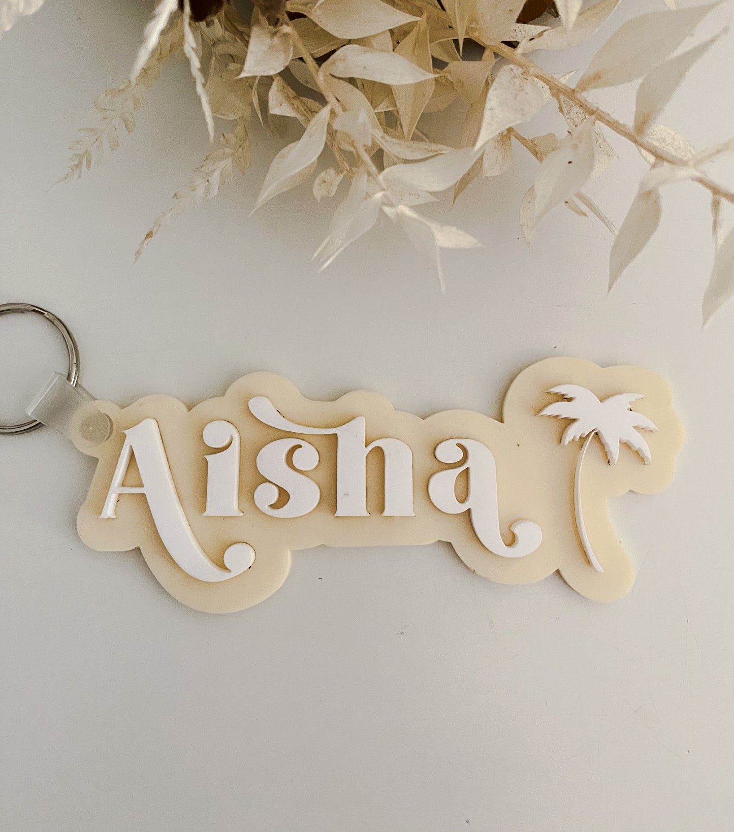 Island Vibes Palm Bag tag / Keyring