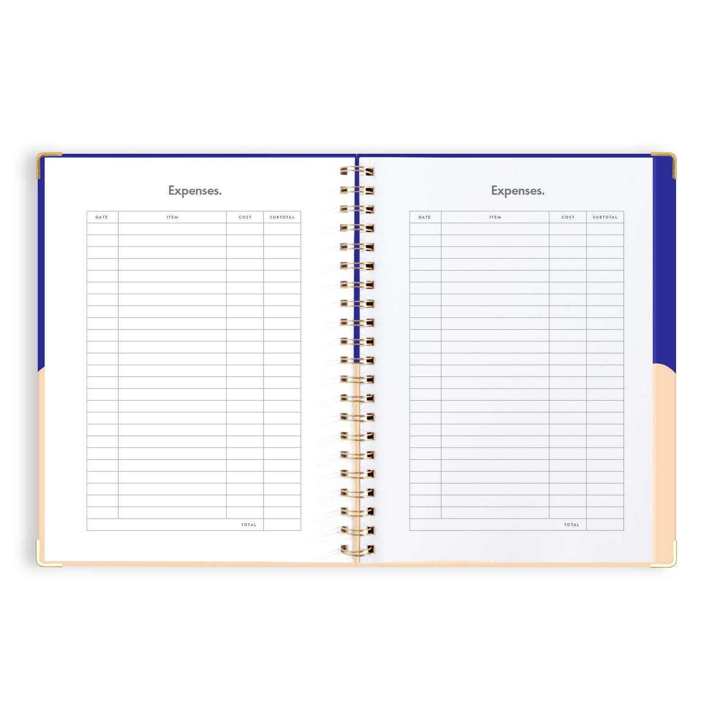 Personalised 2025 A4 Academic Vertical Planner - Cobalt Ripple