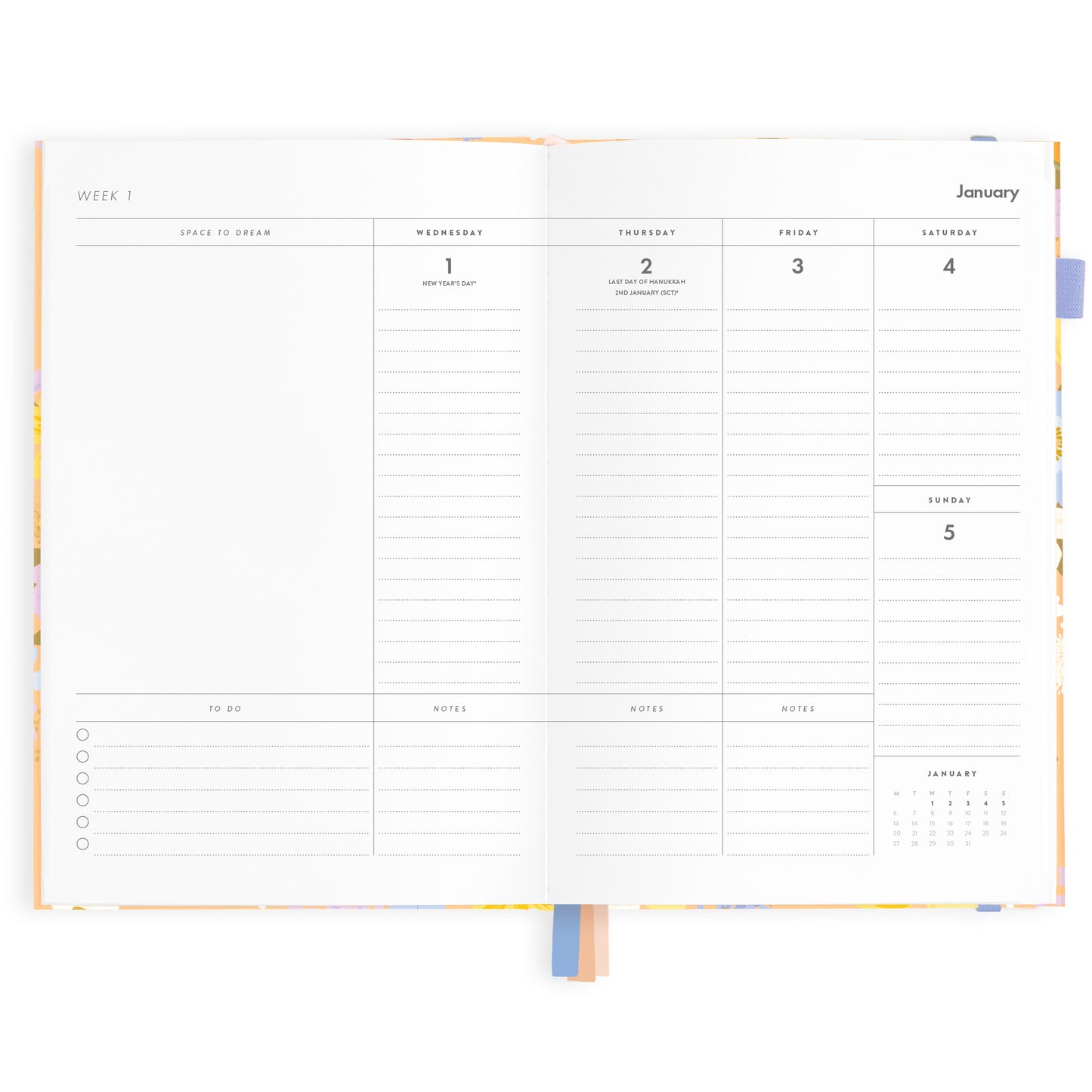 Personalised 2025 A5 Vertical Planner - Botanika Peach