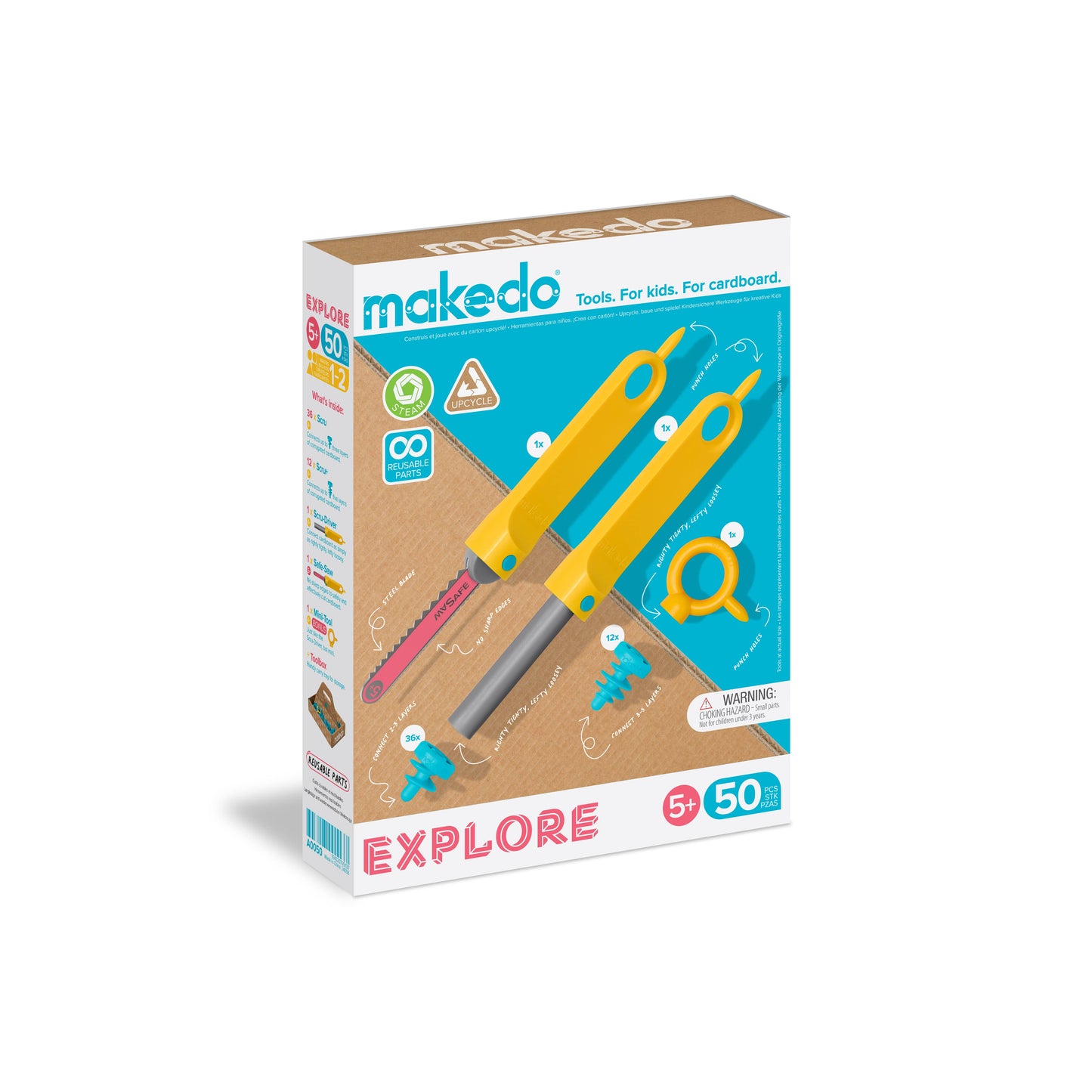 EXPLORE | Makedo Cardboard Construction Kit 1-2 Makers