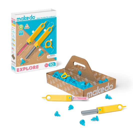 EXPLORE | Makedo Cardboard Construction Kit 1-2 Makers
