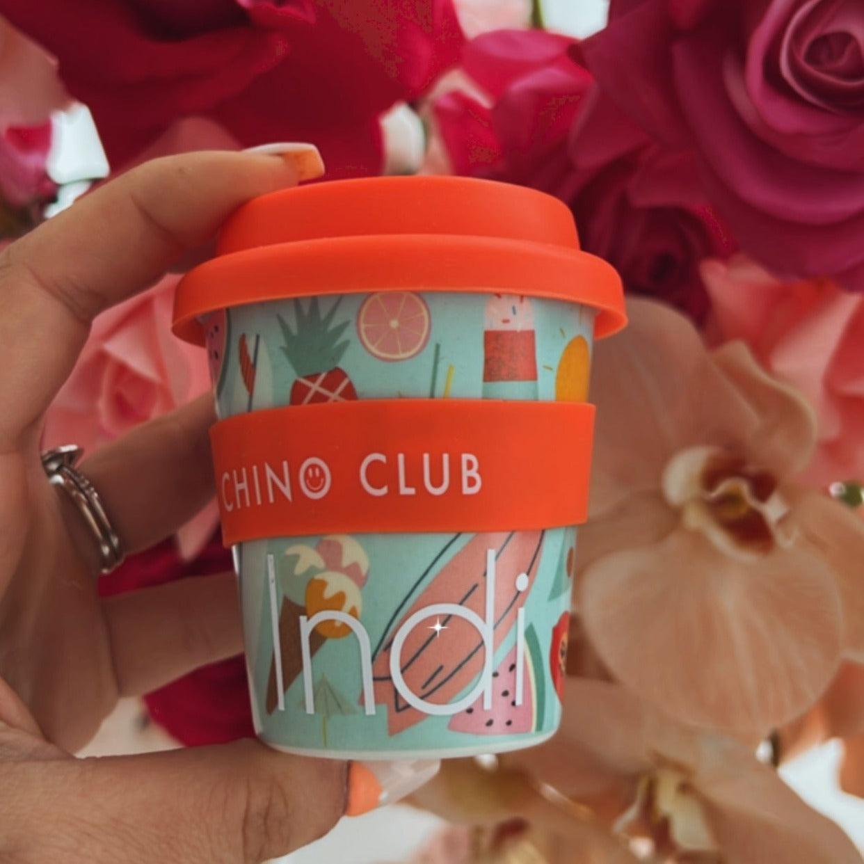 Personalised SUMMER VIBES Baby Chino Keep Cup