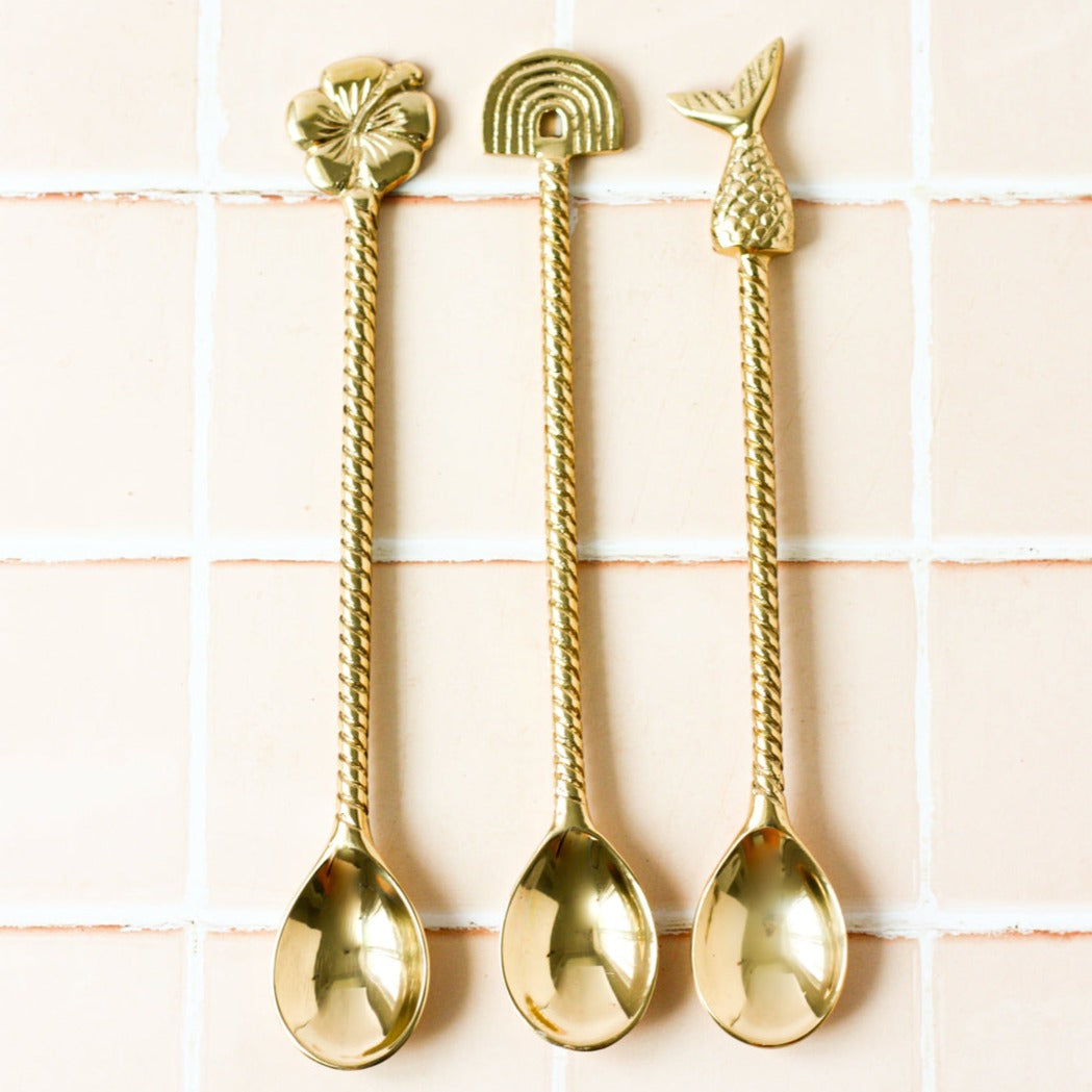 Brass Cocktail spoons